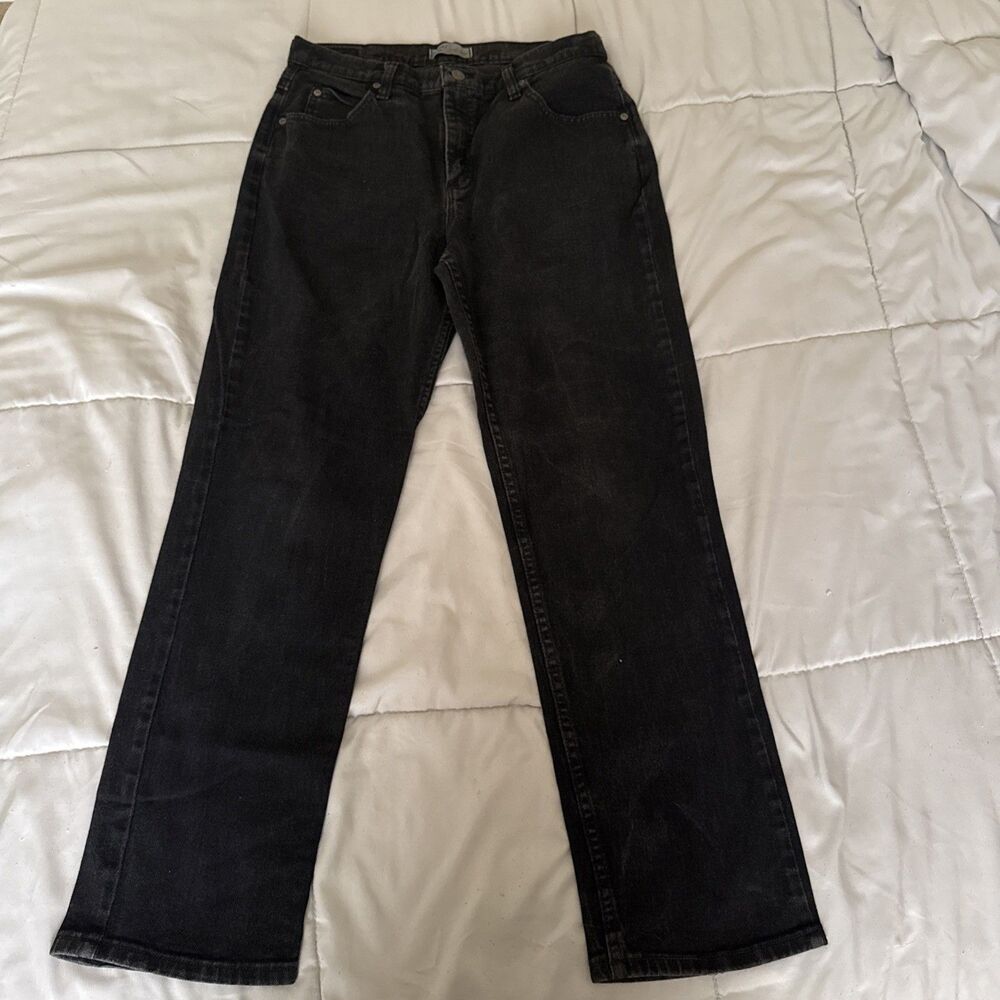 Riders by Lee Women's Size 12M Relaxed Fit Straight Leg Jeans gray wash